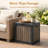 Walnut 35 Gallon Outdoor Deck Box