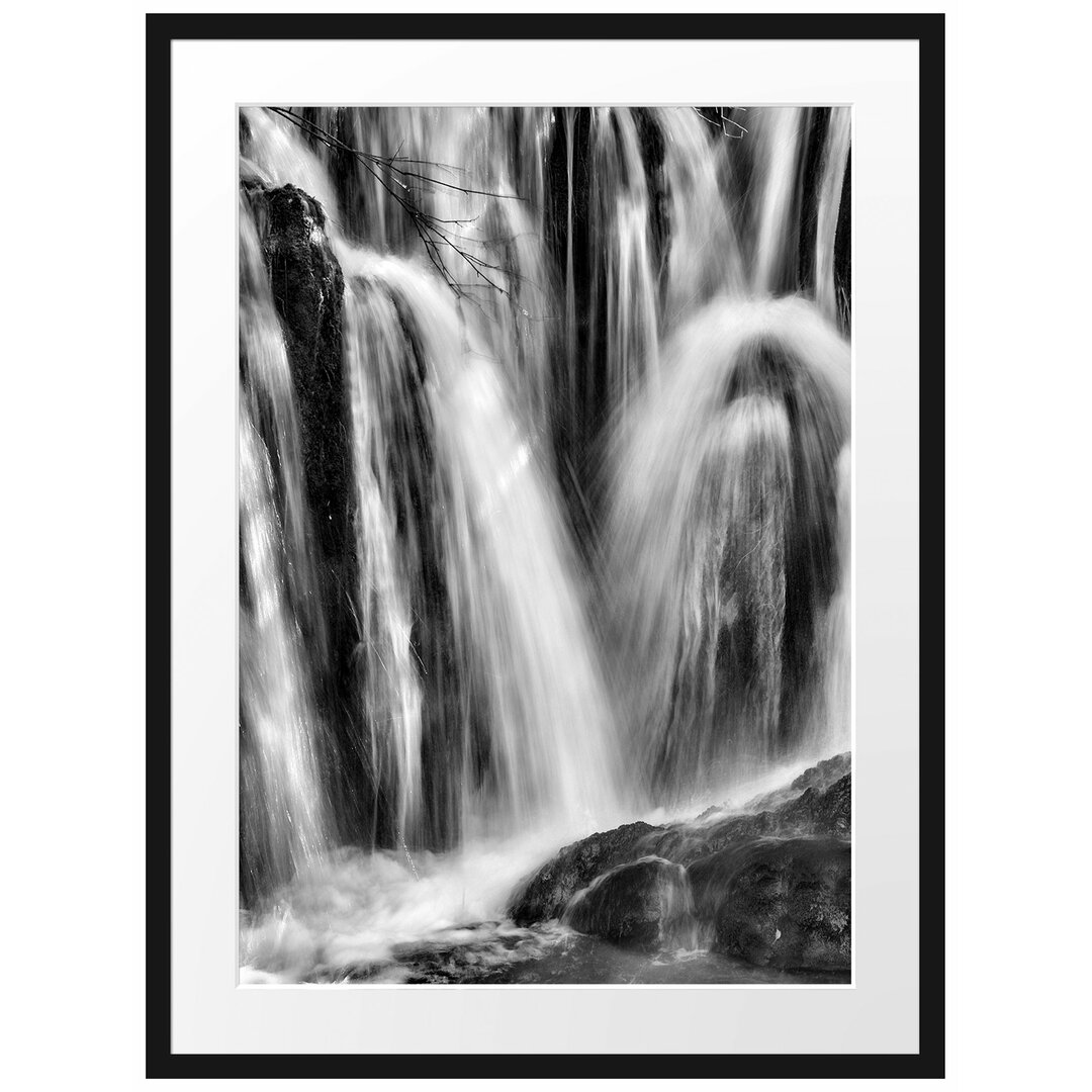 Kleiner Wasserfall Gerahmter Fotokunstdruck Poster