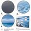 «White Calm Wave On Coastal Beach IV - Coastal Beach», ensemble de 5 pièces d'art mural-1544827727
