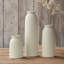Ensemble de 3 vases en céramique 10 pouces, style bohème nordique moderne, blanc et beige, avec vases à poignée, 5 à 10 pouces de hauteur