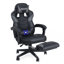 Metro Lane Adjustable Reclining Ergonomic Swiveling PC & Racing Game Chair with Footrest-1342384937