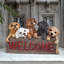 Statue de chiot parade amusante