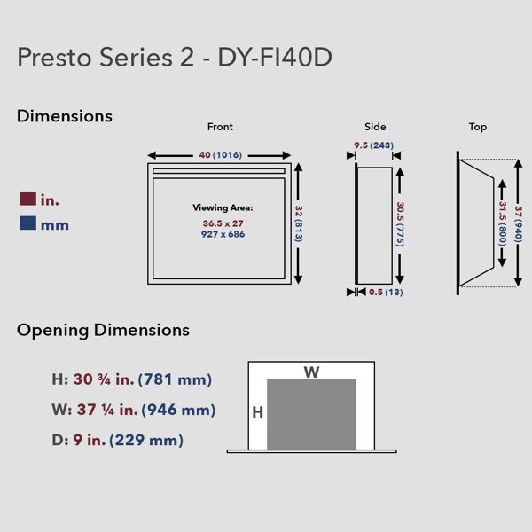 Dimensions du produit