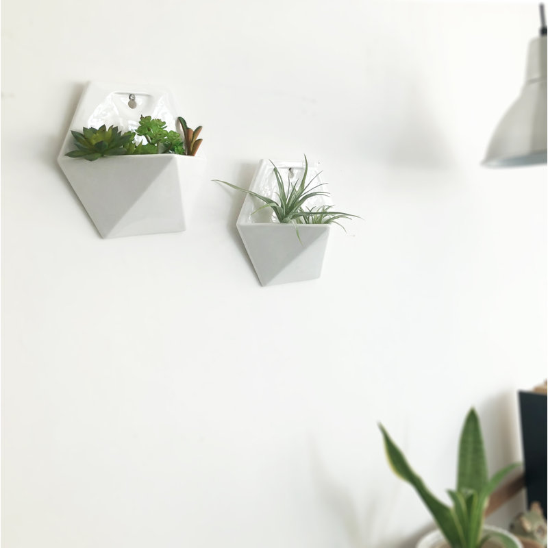 Joclyn Ceramic Wall Planter