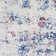 Tapis Griffiths bleu / bourgogne