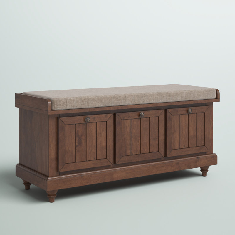 Banc de rangement Oakham, Brun antique