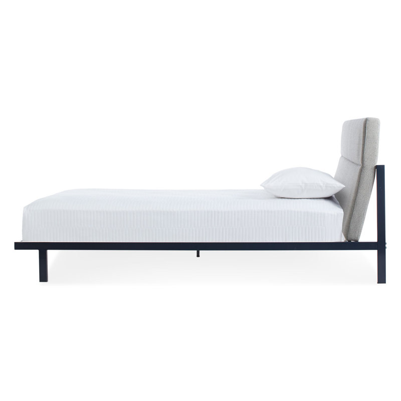 Station Upholstered Bed, King, Navy/Edwards Navy