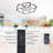 26.77" 6 - Speed Reversible Dimmable LED Ceiling Fan With Remote Control And APP