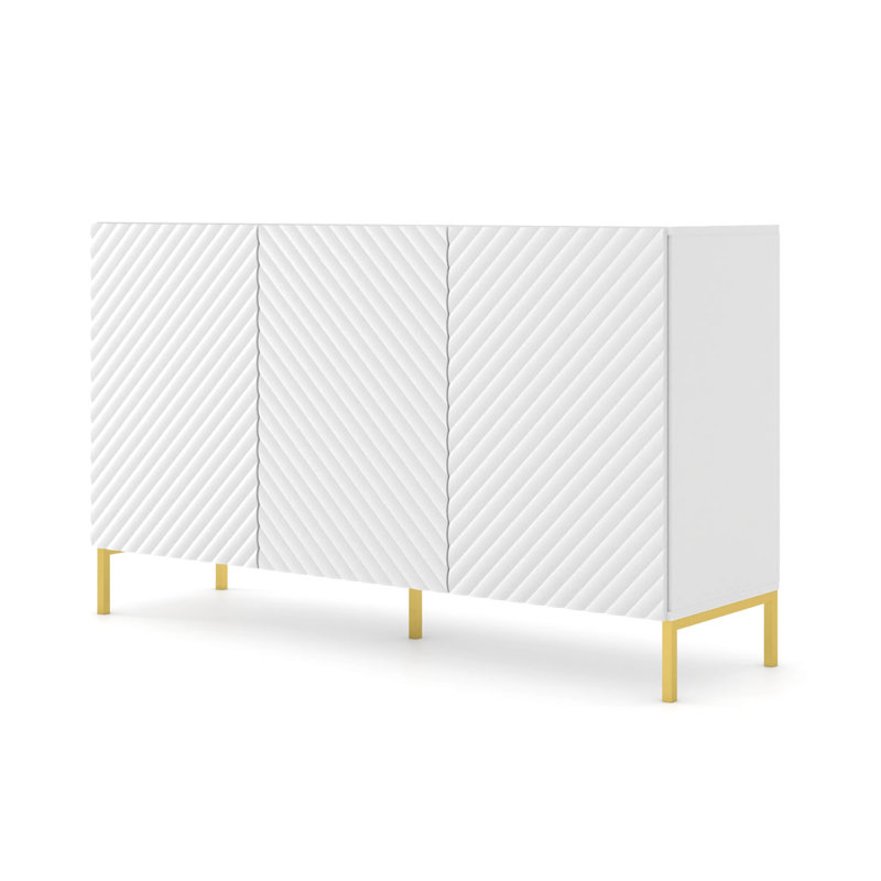 Agosta 150cm Sideboard, White