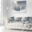 Coussin décoratif paysage d'hiver