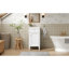 Ensemble de meuble-lavabo simple 16 po avec lavabo en céramique 16 po avec lavabo en céramique