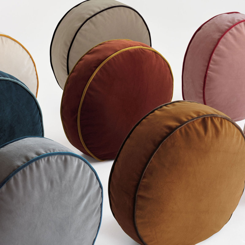 Studio 773 Lifestyle Velvet Circular Pillow Cover & Insert, Pink