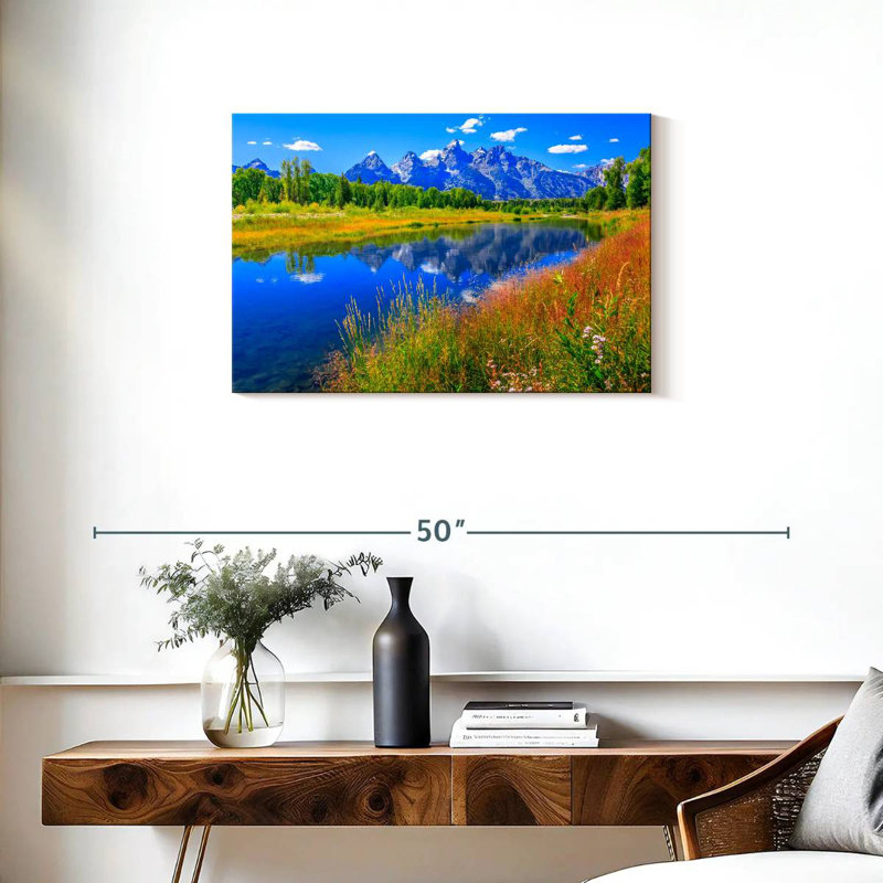Grand Tetons pittoresque d'Alvord, H 20 po x l 30 po