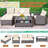 Arjola 4 - Person Patio Conversation Set with Cushions
