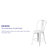Angelean 24" High Distressed Metal Indoor-Outdoor Counter Height Stool - Back-1736821950-1683327244