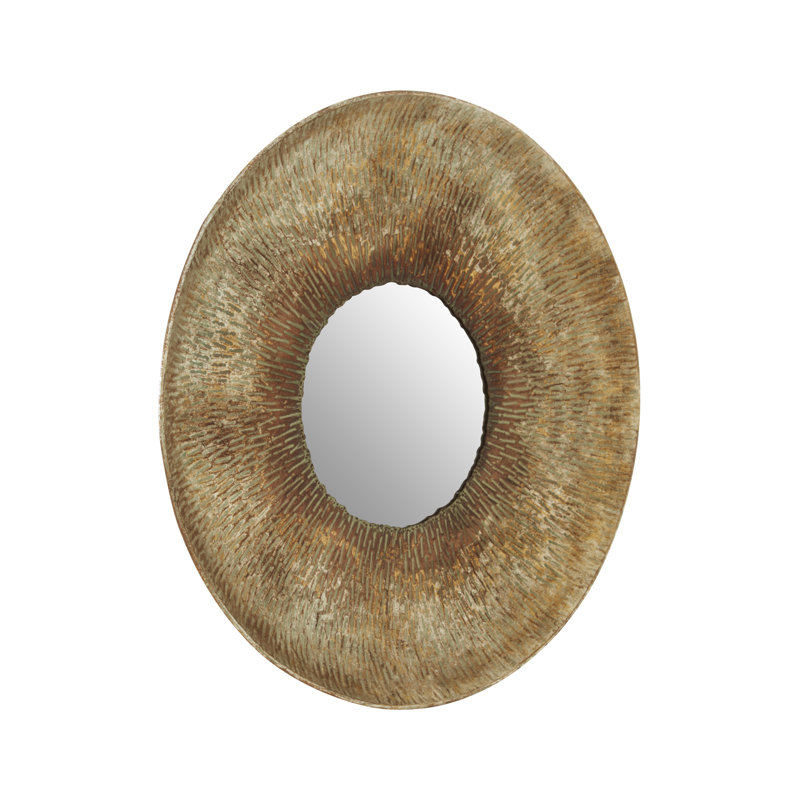 Mya Metal Flat Wall Mirror, 63cm H x 63cm W