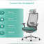 Ergonomic Office Chair with 4D Armrests & Headrest - High Back Mesh Task Chair with Lumbar Support - Adjustable for Home Office & Long Hours Use-27204954-27204956