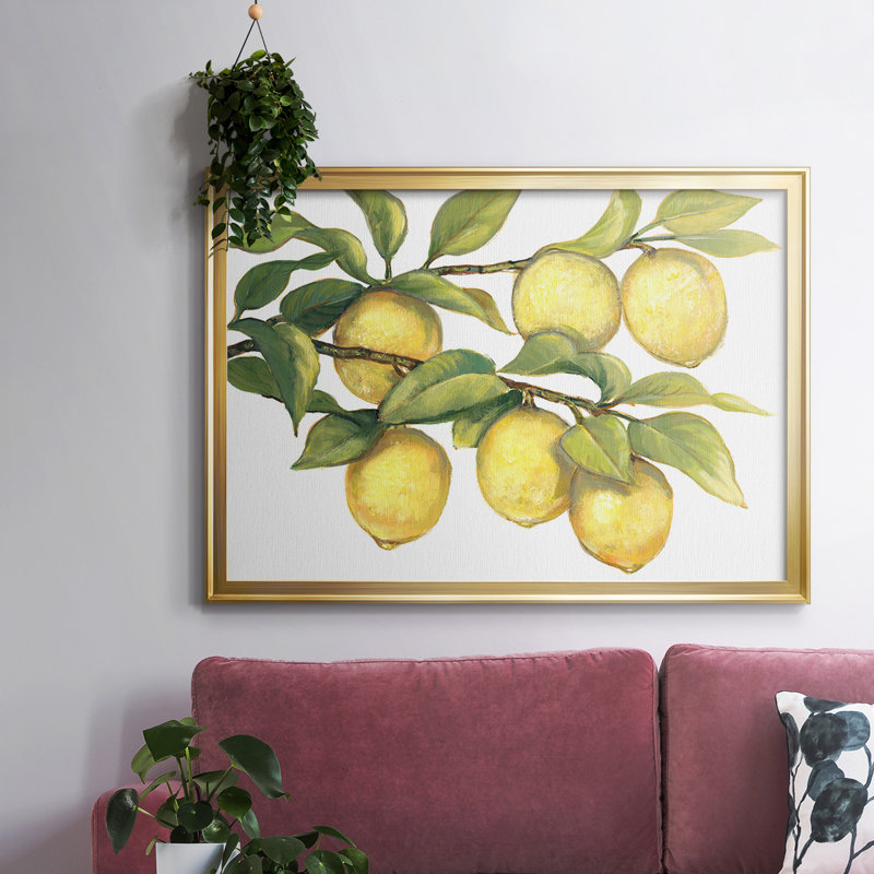 " Ripe For Picking II ", 14" H x 20" W x 1.5" D, Gold