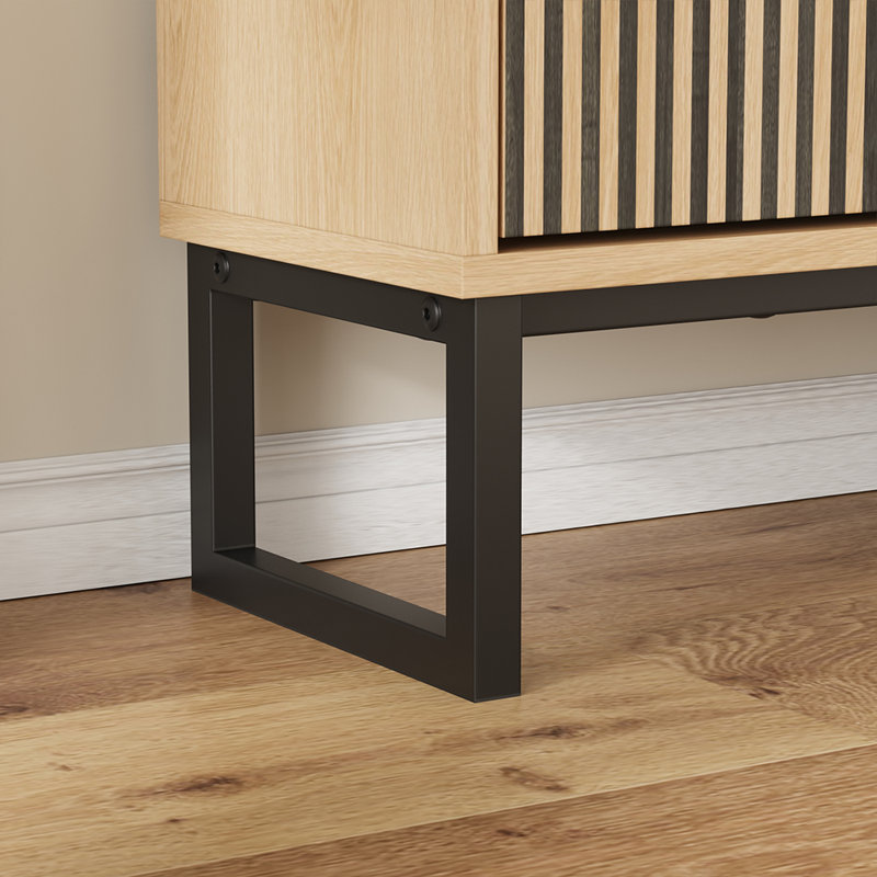 63" W 32 Pair Shoe Storage Cabinet with 4 Drawers and Adjustable Shelves,Freestanding Organizer for  Dorms & Entryways, Easy Assembly