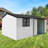 Spacious Metal Sheds With Window, Modern Storage Solution