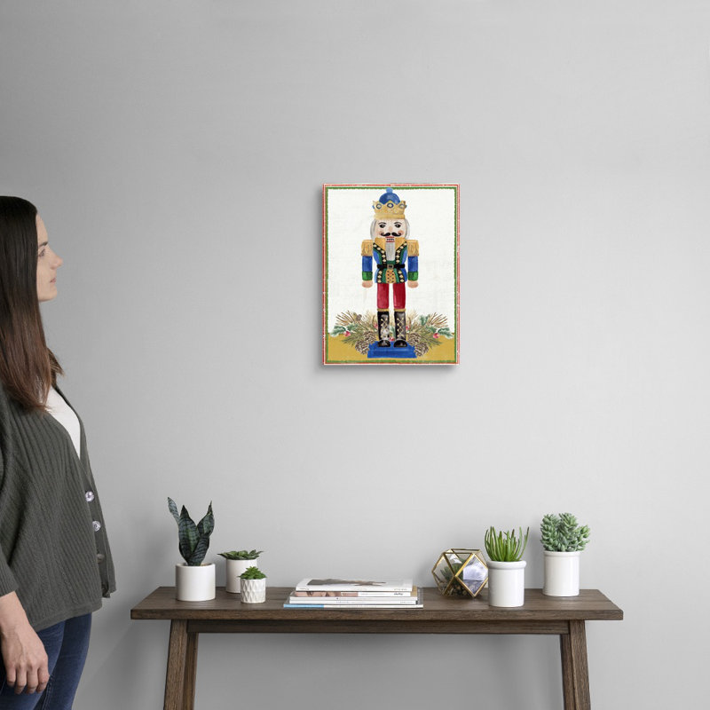 Wintery Nutcracker - reproduction d'art sur toile, Toile tendue, H 16 po x l 12 po x P 1,25 po
