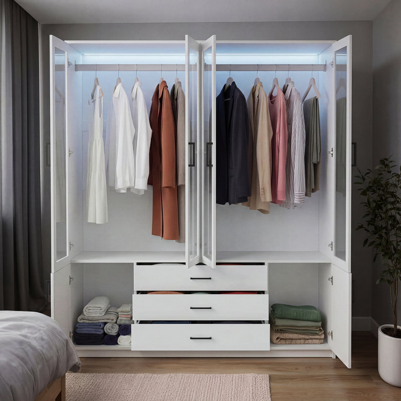 4 Door Wardrobe