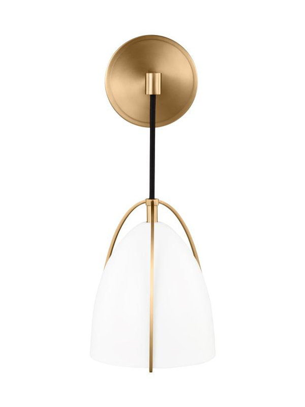 Norman 1 - Light Bath Sconce, Chrome, No, Steel Midnight Black 