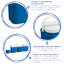 Harbour Housewares 30L Ice Chest in Blue