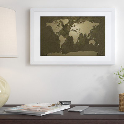 « World (Cities) Map V », impression