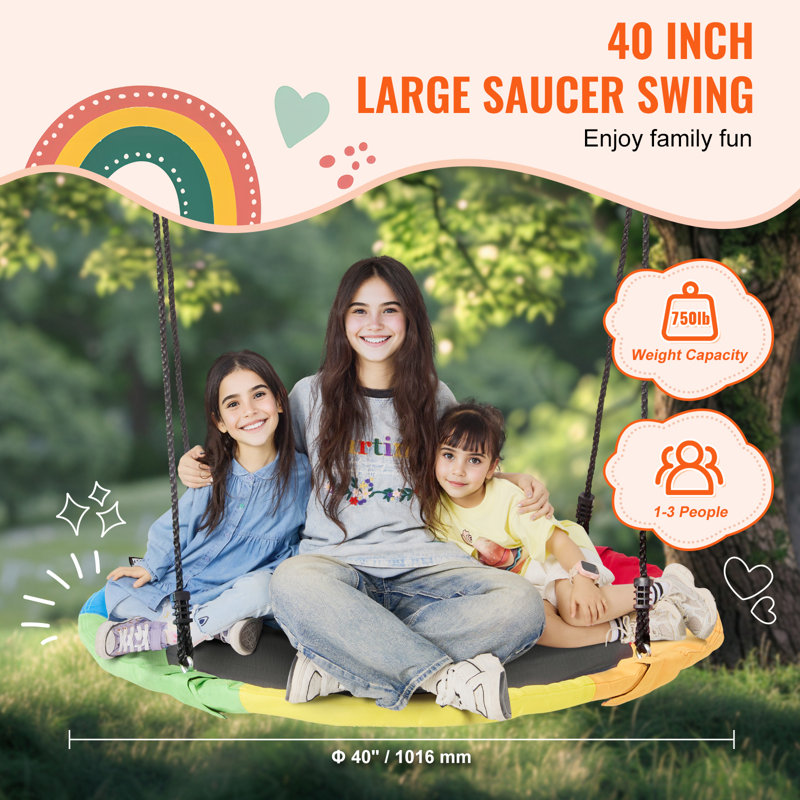 750 Person Porch Swing, Red/Green/Blue