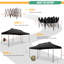 10 x 20 auvent escamotable robuste, tente extérieure commerciale pour les fêtes tout temps-105009994