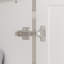 Armoire-penderie blanche H 71,3 po avec 4 portes, 2 tiroirs et tringles suspendues