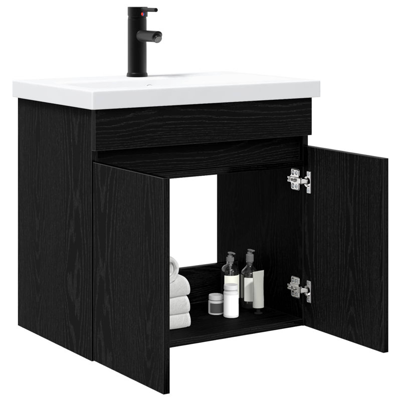 610 mm Bathroom Vanity, Black