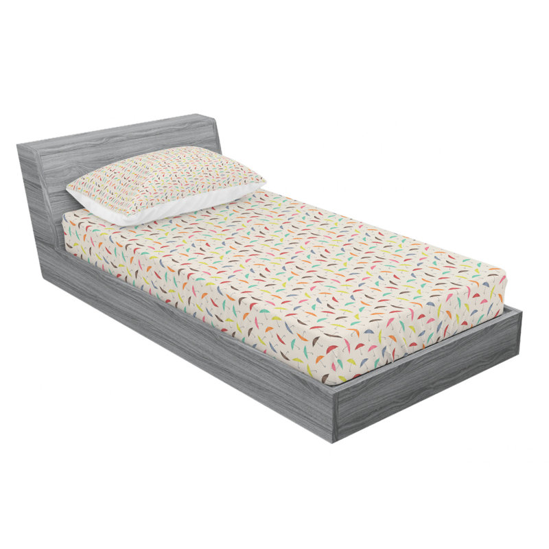 Microfiber Sheet Set, Twin Sheet Set with Fitted Sheet