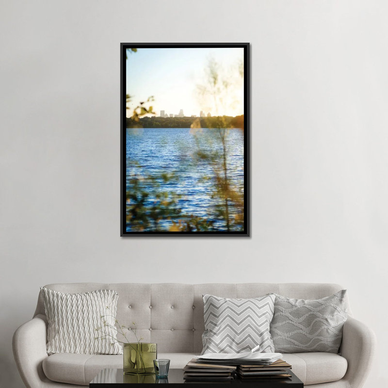 «White Rock Sunset II» par Sonja Quintero, reproduction d'art graphique sur toile, H 26 po x l 18 po x P 1,5 po, Pas de tapis