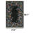 Black Midnight Butterfly Floral Rug