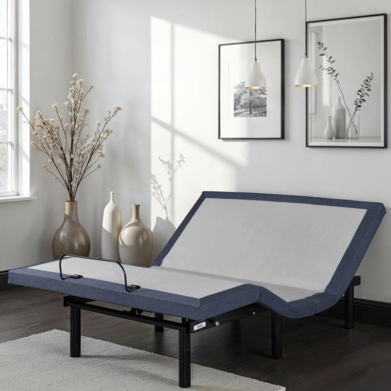 Base de lit simple TG réglable avec trois modes de vibration et réglages de la position de la tête et des pieds