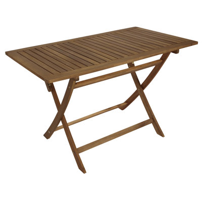 Peppermint Rectangular Folding Outdoor Dining Table , 120cm cm W 70cm cm D
