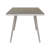 Catlin Aluminum Outdoor Dining Table – Modern Patio Table with Rust-Free Frame & Tempered Glass Top