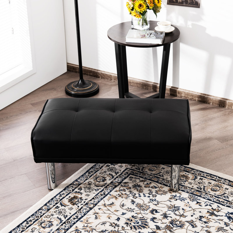 Hanneliese Upholstered Bench, Black