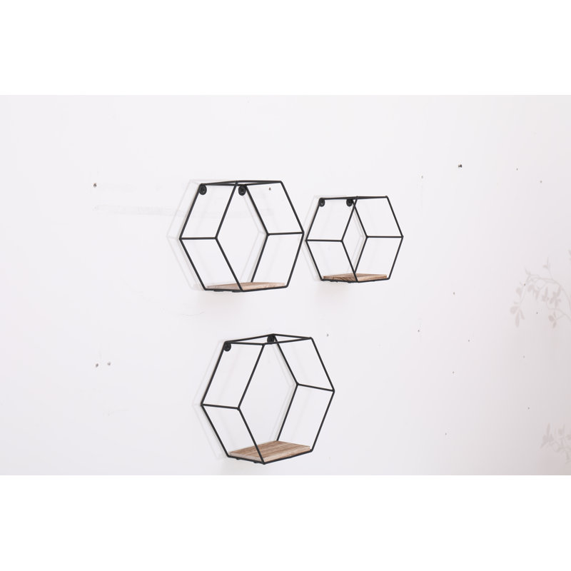Hexagon Floating Shelf