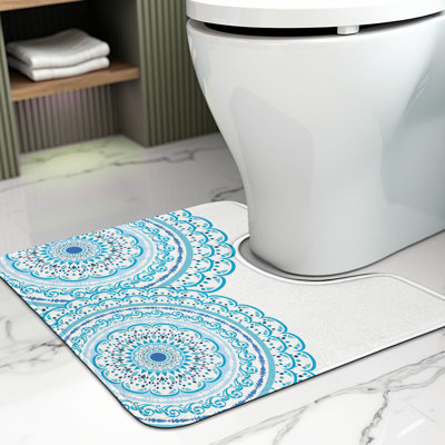 Tapis de salle de bain en U 20 po Mandala