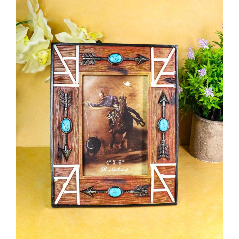 Cadre photo Southwest Boho Native Indian Turquoise Arrows