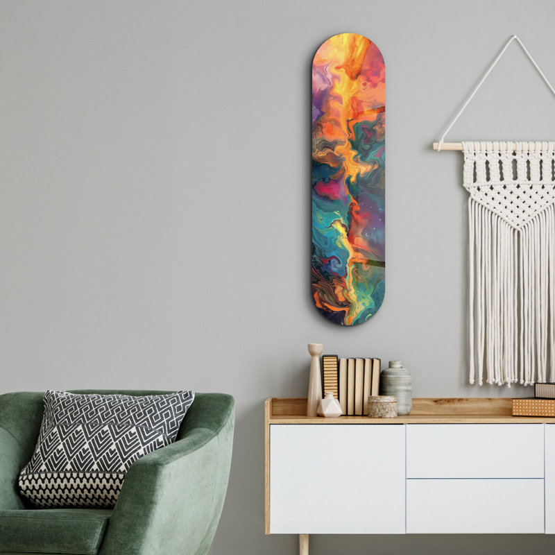 Peinture décorative en verre trempé