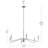 Pilar 6-Light Brushed Nickel Chandelier-127380262