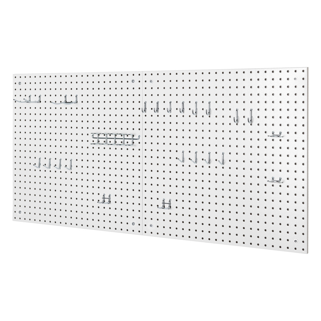 Seville Classics UltraHD 2-Piece Pegboard Set w/ 23 Piece Hook Assortment UltraHD®