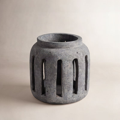 Rosser Round Lantern Hurricane With Open Slats