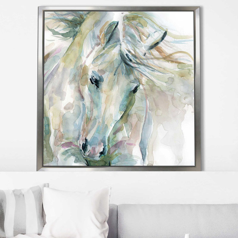 «Exuberant Spirit» par Carol Robinson - Peinture, Cadre flottant argent, H 39,5 po x l 39,5 po x P 2 po