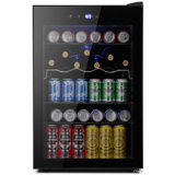 20.28'' W 37 Bottle or 145 Can Single Zone Freestanding Beverage Cooler & Wine Refrigerator Cooler