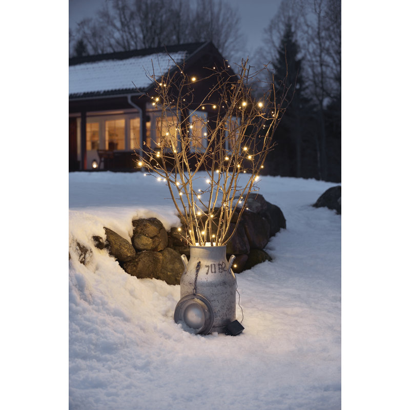 840cm LED Battery Powered 80 - Bulb Fairy String Light, Black